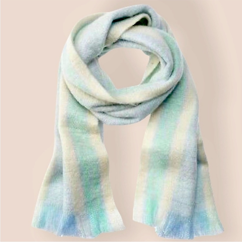 1) Free People - Brushed Racer Stripe Blanket Scarf NWT